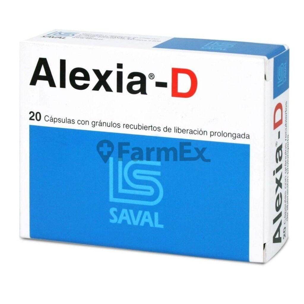 Alexia - D x 20 cápsulas Farmex-Fonasa-Persistente